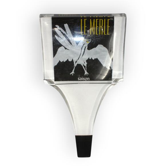 NorthCoast Brewing Le Merle Saison Craft Beer Tap Handle Fort Bragg CA Resin - Picture 4 of 10